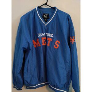 Vintage New York Mets Pullover Windbreaker Jacket.  Men's XL